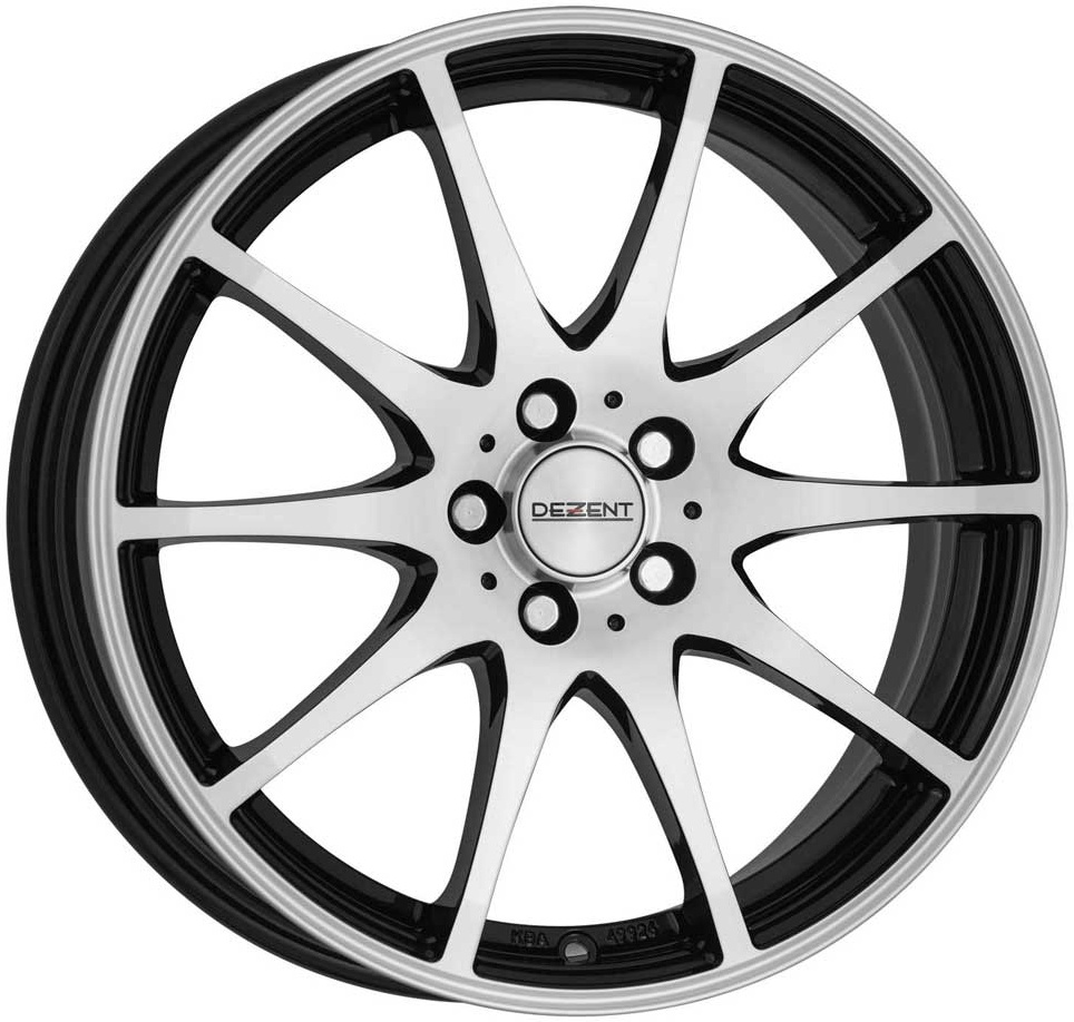 DEZENT TI 6.5Jx16 4x100 ET45 DIA60.1 black polished