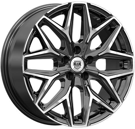 КиК Ариус 7Jx17 5x108 ET33 DIA60.1 Алмаз черный