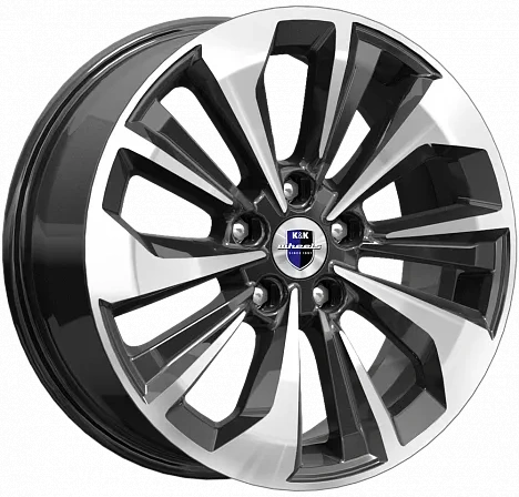 КиК Авиор 7Jx17 5x114.3 ET45 DIA67.1 Алмаз черный