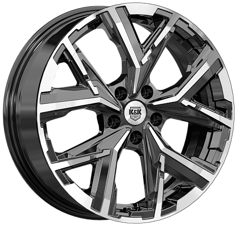 КиК Айона 6.5Jx18 5x114.3 ET40 DIA66.6 Алмаз черный