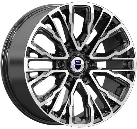 КиК Кортес 8.5Jx19 6x139.7 ET25 DIA106.1 Алмаз черный