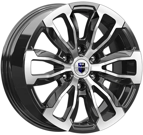 КиК Меконг 7.5Jx18 6x139.7 ET30 DIA106.1 Алмаз черный