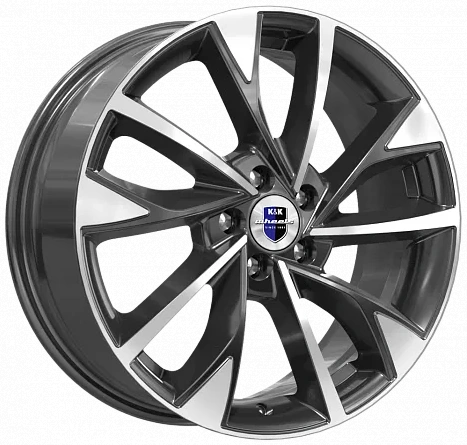 КиК Роквуд 7Jx17 5x114.3 ET45 DIA67.1 Алмаз черный