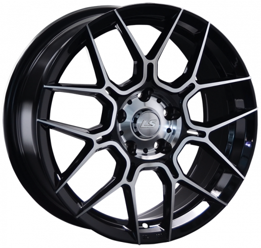 LS Wheels LS 1265 7.5Jx17 5x114.3 ET40 DIA60.1 BKF