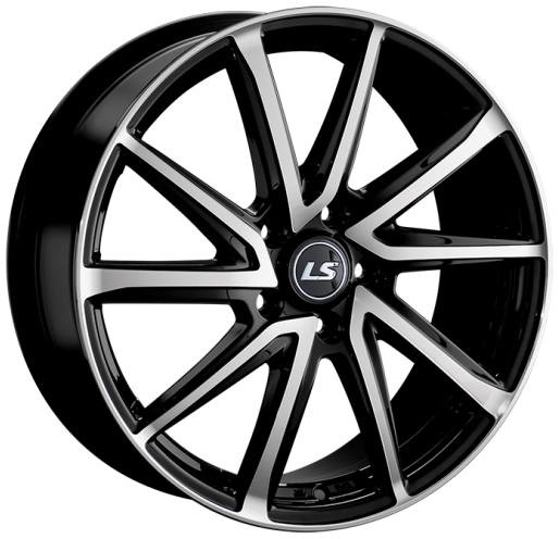 LS Wheels LS 1290 7Jx17 5x100 ET55 DIA56.1 BKF