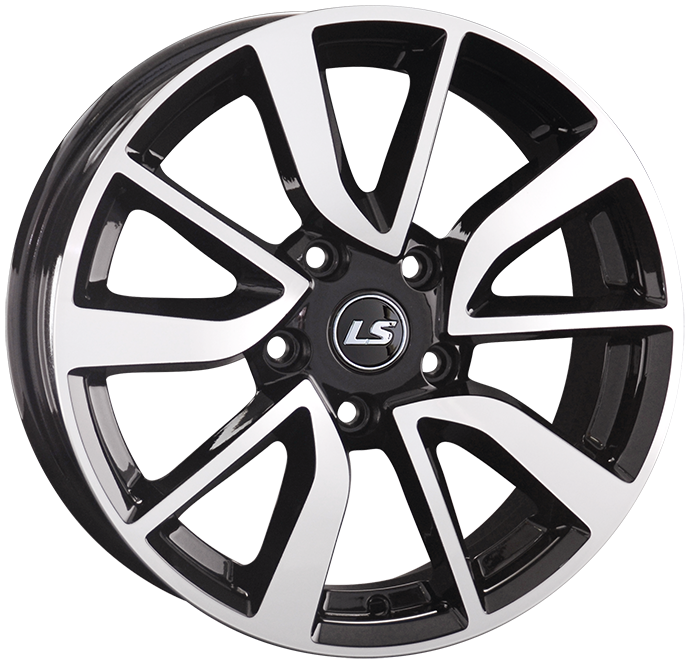 LS Wheels LS 1317 6.5Jx16 5x114.3 ET40 DIA67.1 BKF