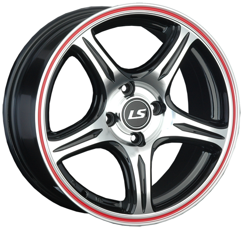 LS Wheels LS 319 6.5Jx15 5x114.3 ET40 DIA73.1 BKFRL