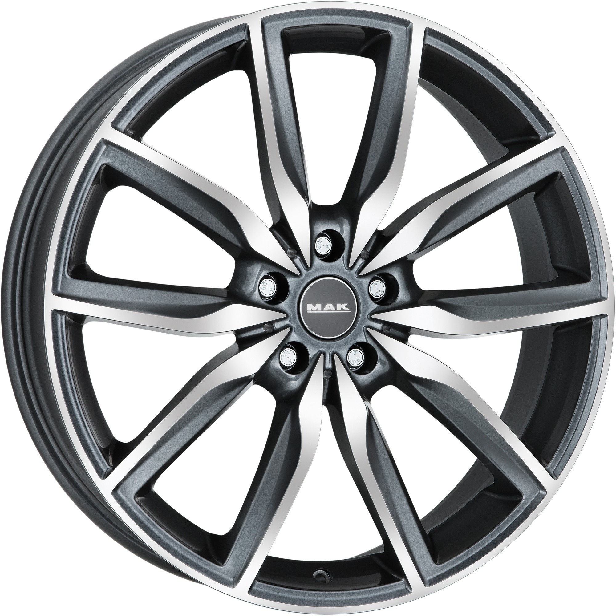 Mak Allianz 8Jx19 5x120 ET36 DIA72.6 Gunmetal Mirror Face