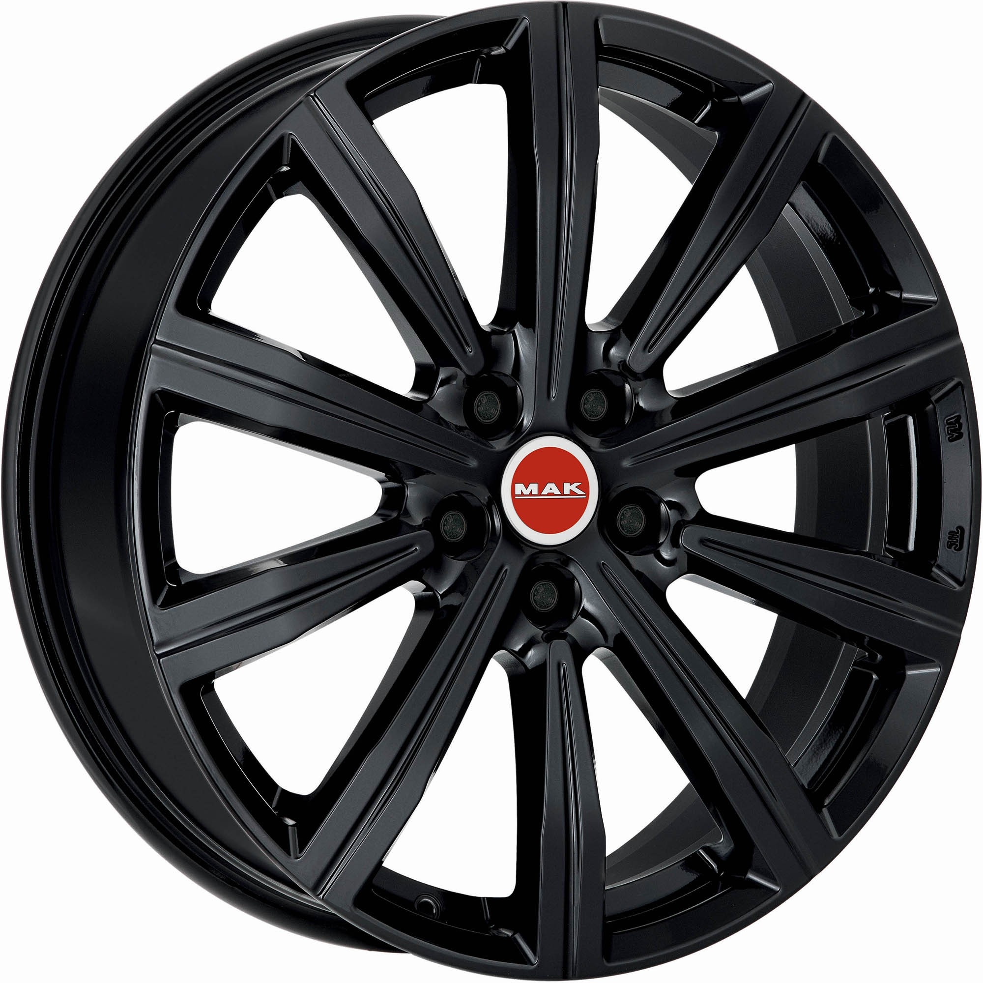 Mak Birmingham 8Jx19 5x120 ET38 DIA72.6 Gloss Black