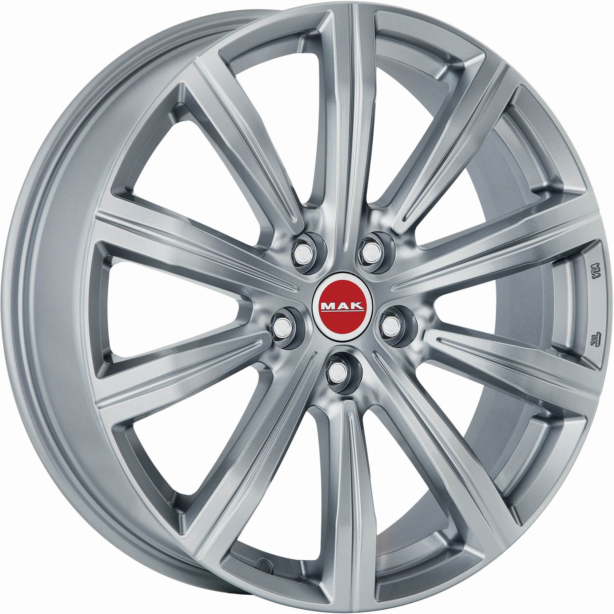 Mak Birmingham 8Jx19 5x112 ET28 DIA66.5 Silver