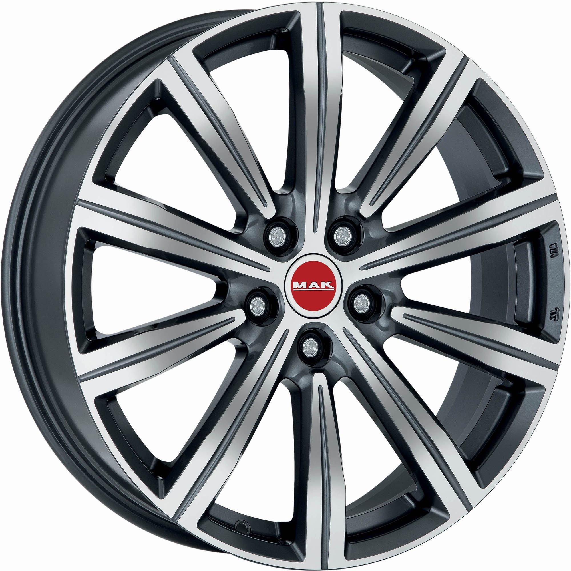 Mak Birmingham 8Jx19 5x120 ET38 DIA72.6 Gunmetal Mirror Face
