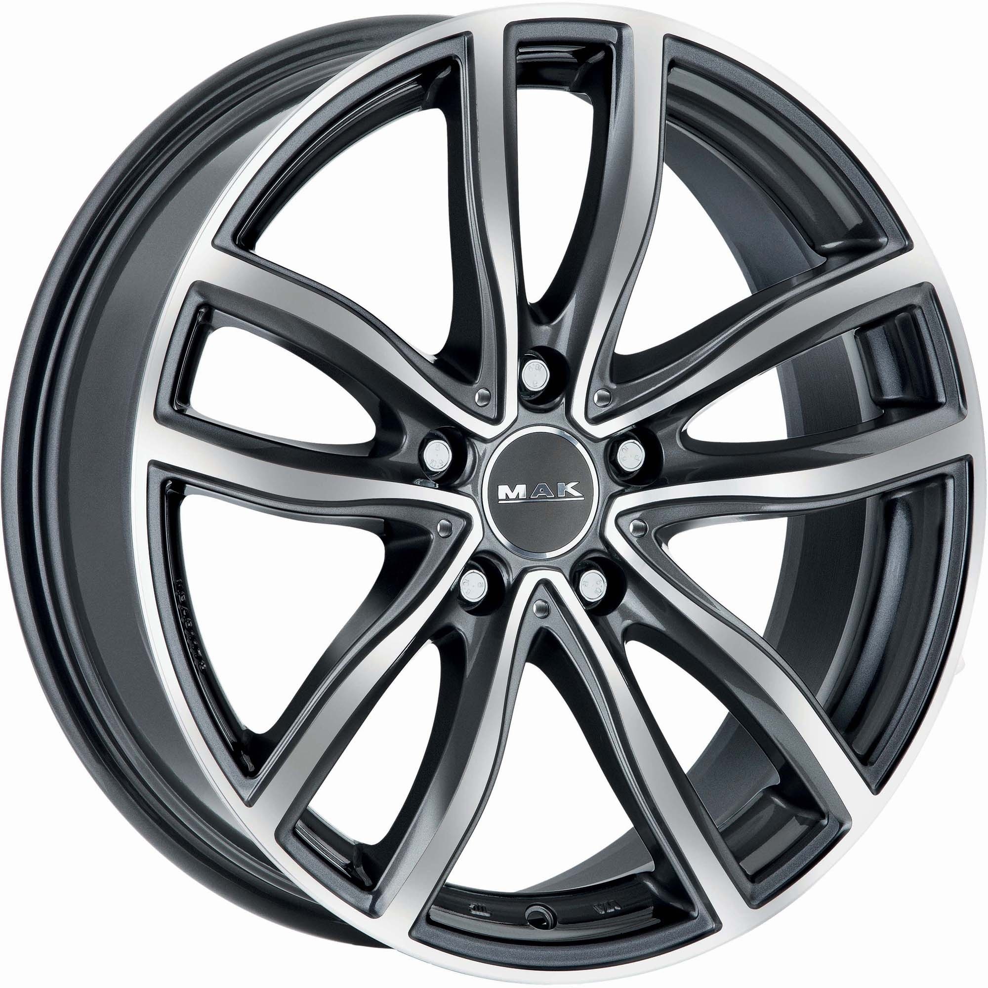 Mak Fahr 7.5Jx17 5x120 ET52 DIA72.6 Gunmetal Mirror Face