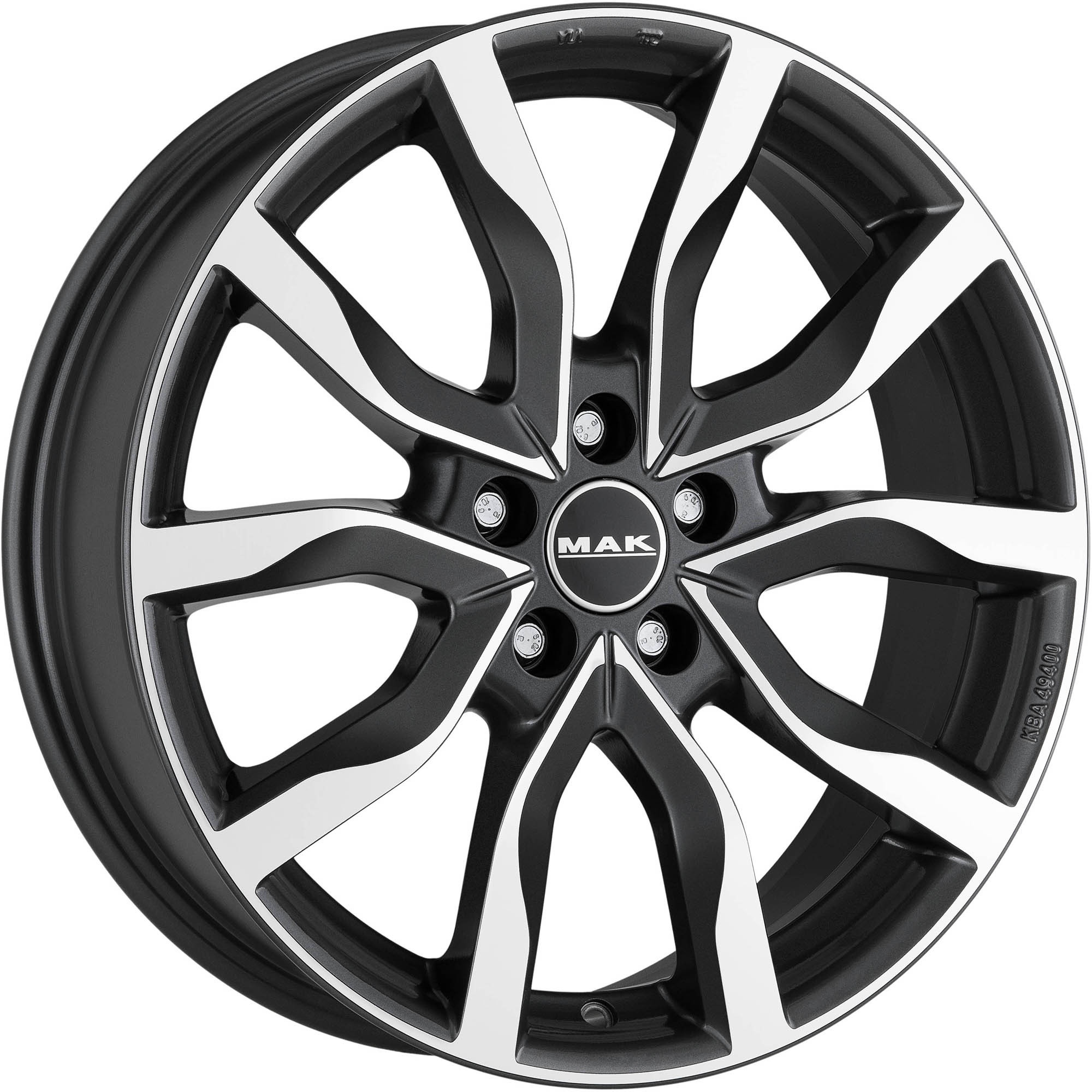 Mak Highlands 7Jx17 5x114.3 ET40 DIA76 Gunmetal Mirror Face
