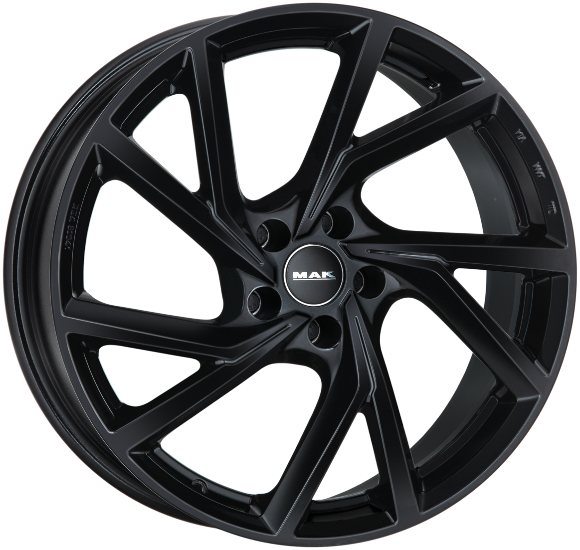 Mak Kassel 7Jx17 5x114.3 ET35 DIA76 Gloss Black