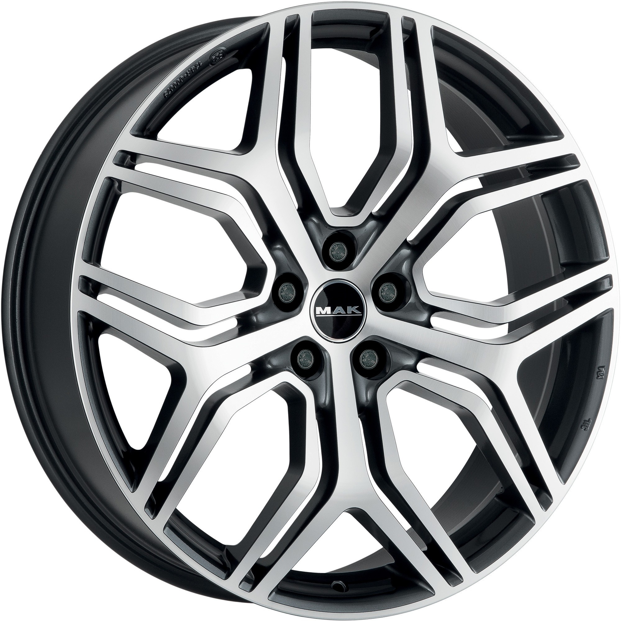 Mak Kingdom 8.5Jx20 5x108 ET42 DIA63.4 Gunmetal Mirror Face