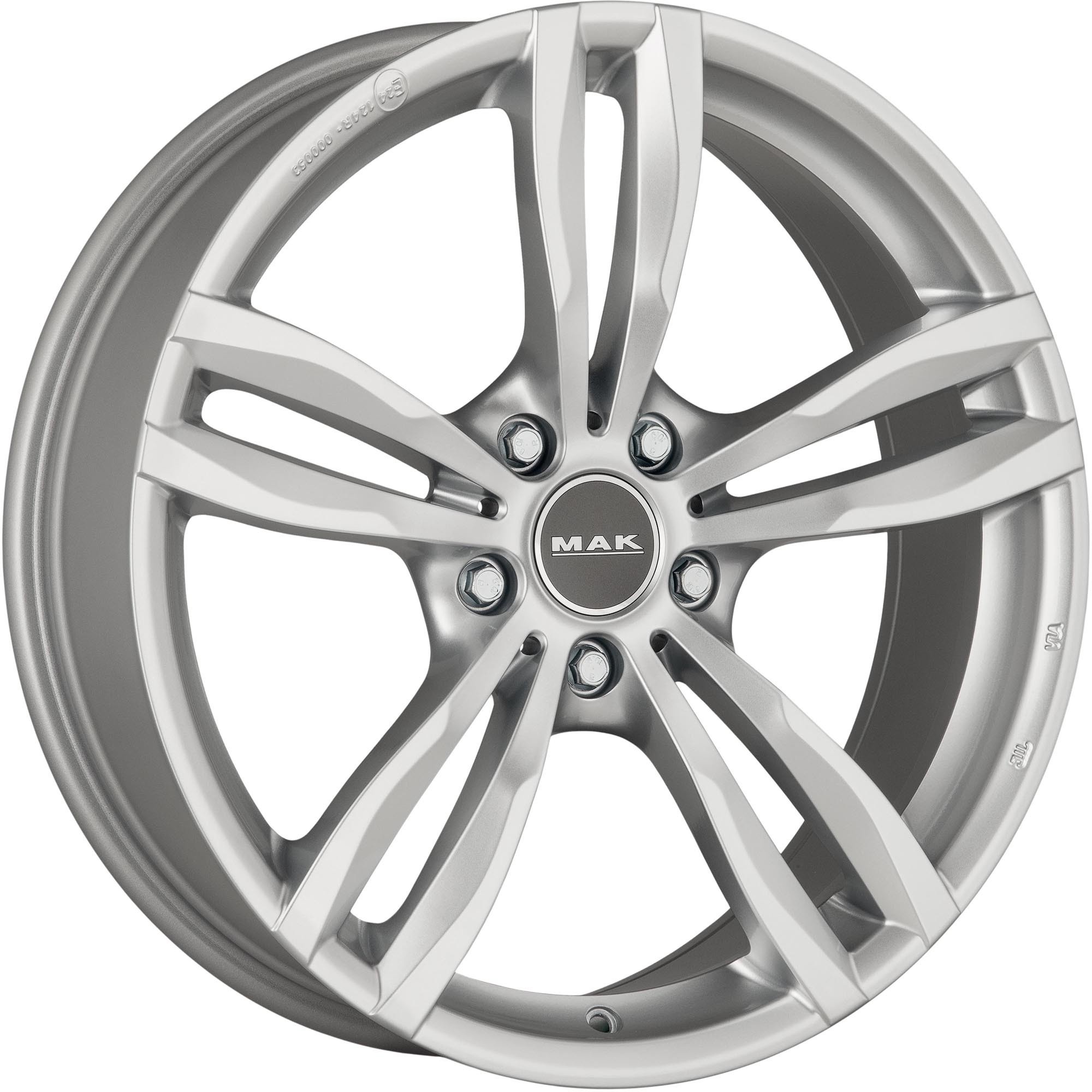 Mak Luft 8Jx17 5x120 ET43 DIA72.6 Silver