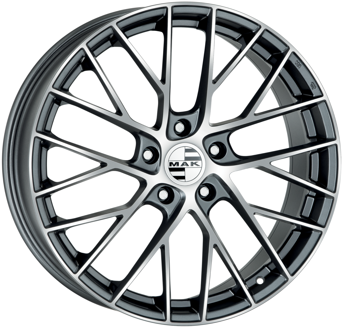 Mak Monaco-D 10Jx19 5x130 ET45 DIA71.6 Gunmetal Mirror Face