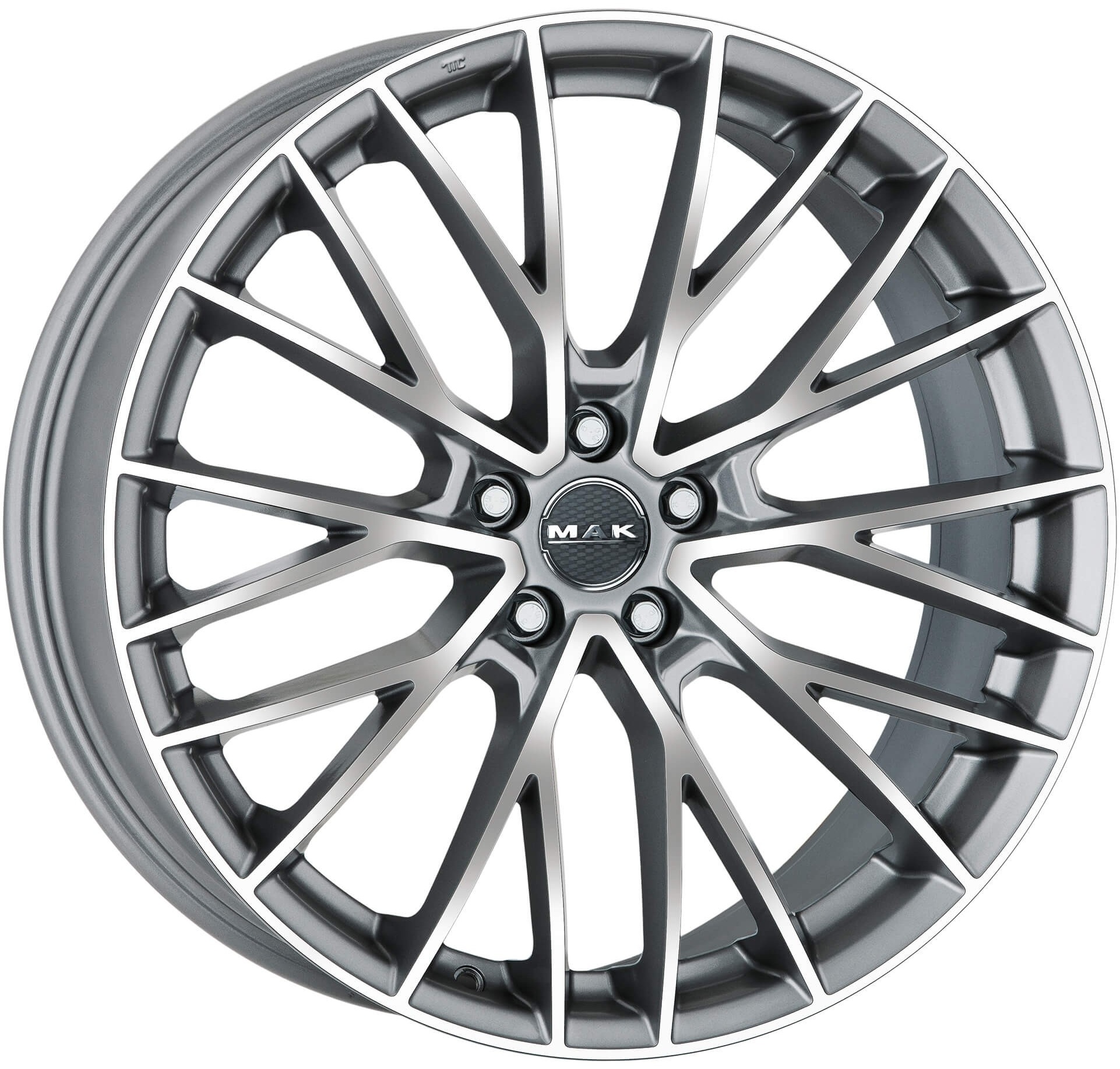 Mak Speciale 10Jx22 5x112 ET12 DIA66.5 Graphite Mirror Face