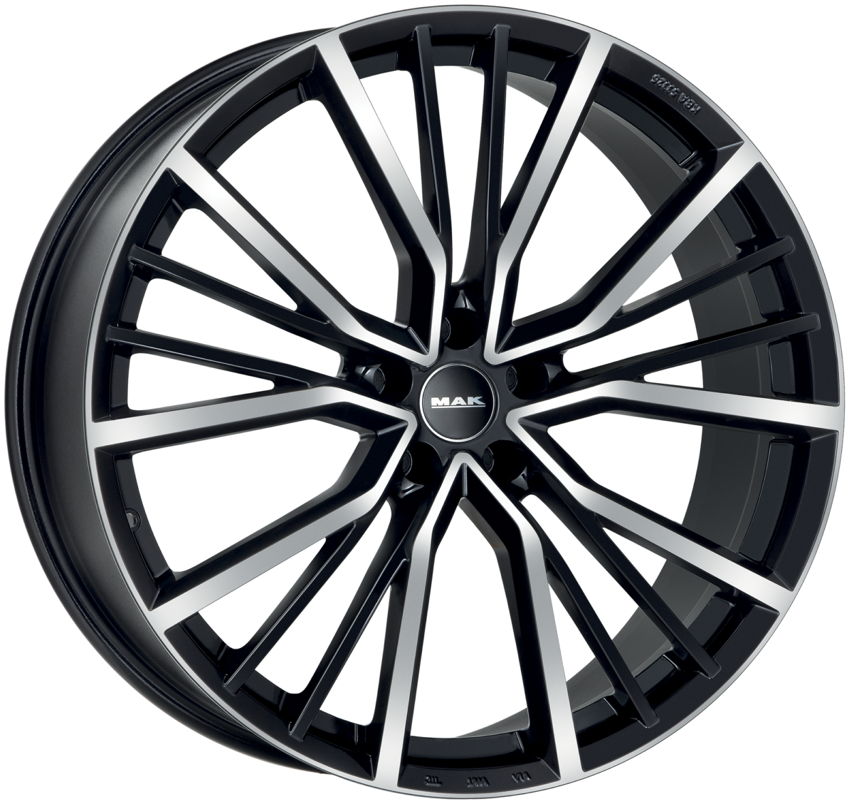 Mak Union 10Jx22 5x112 ET19 DIA66.5 Black Mirror