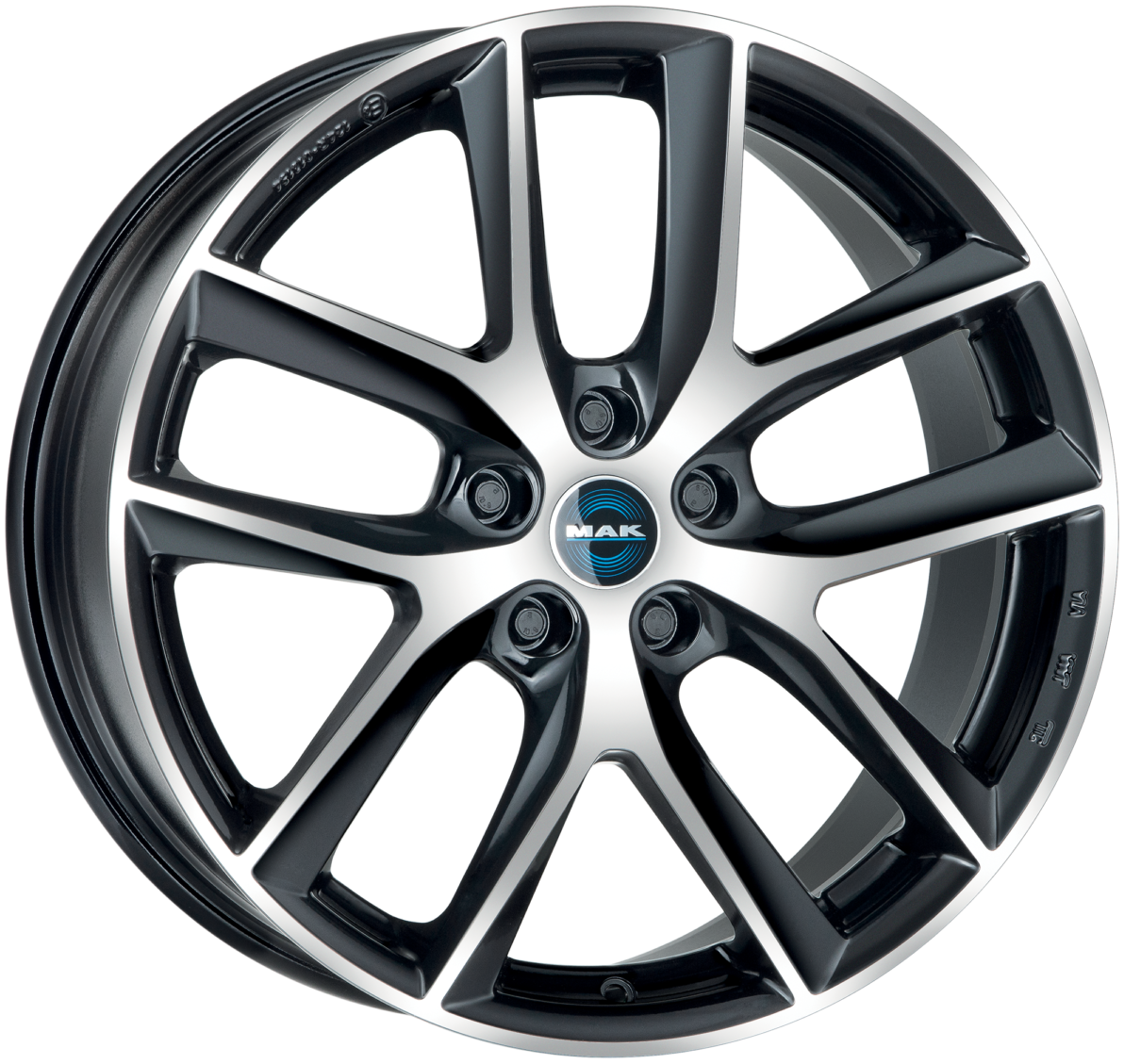Mak Voltage 8.5Jx18 5x114 ET40 DIA64.1 Black Mirror
