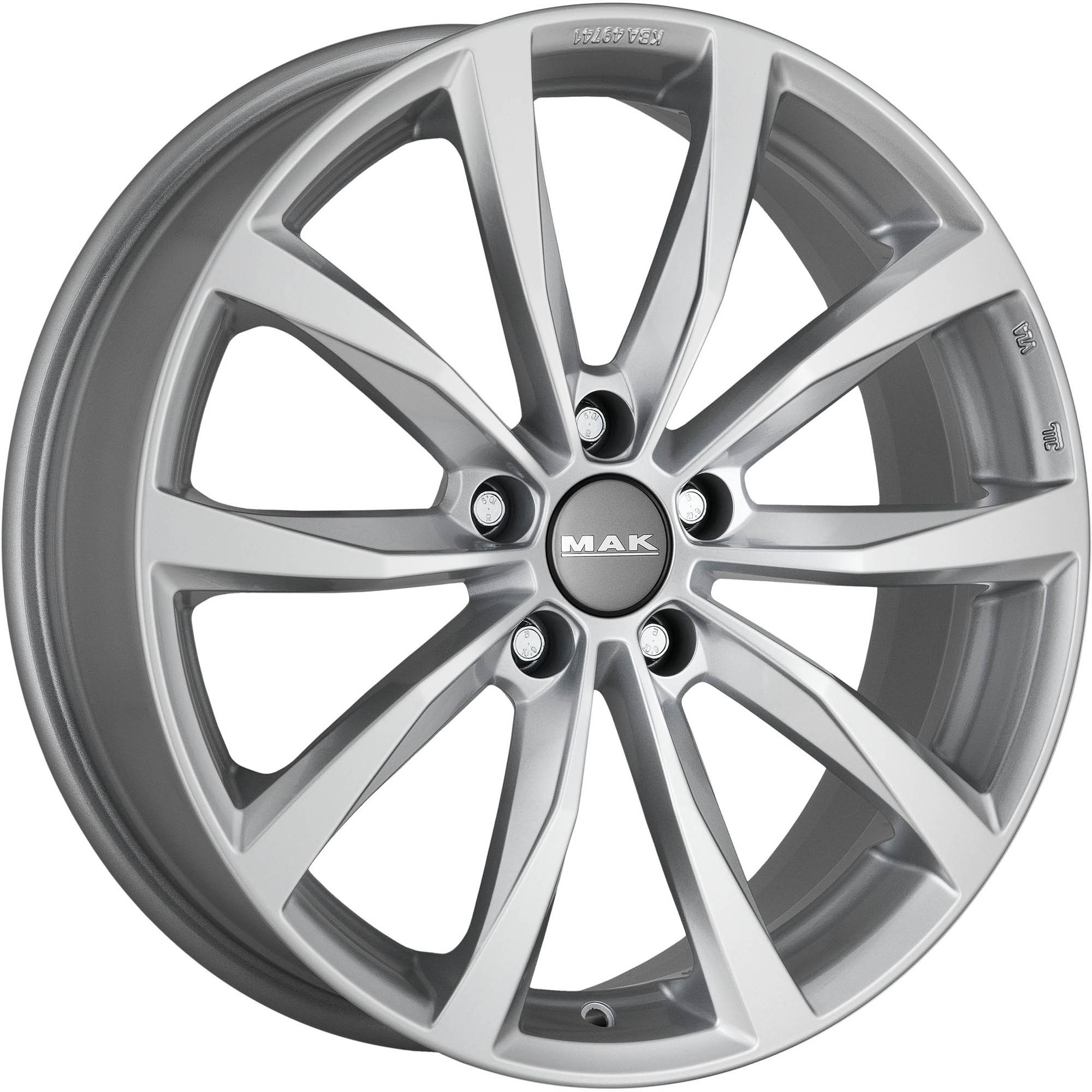 Mak Wolf 7.5Jx18 5x114.3 ET45 DIA67.1 Silver