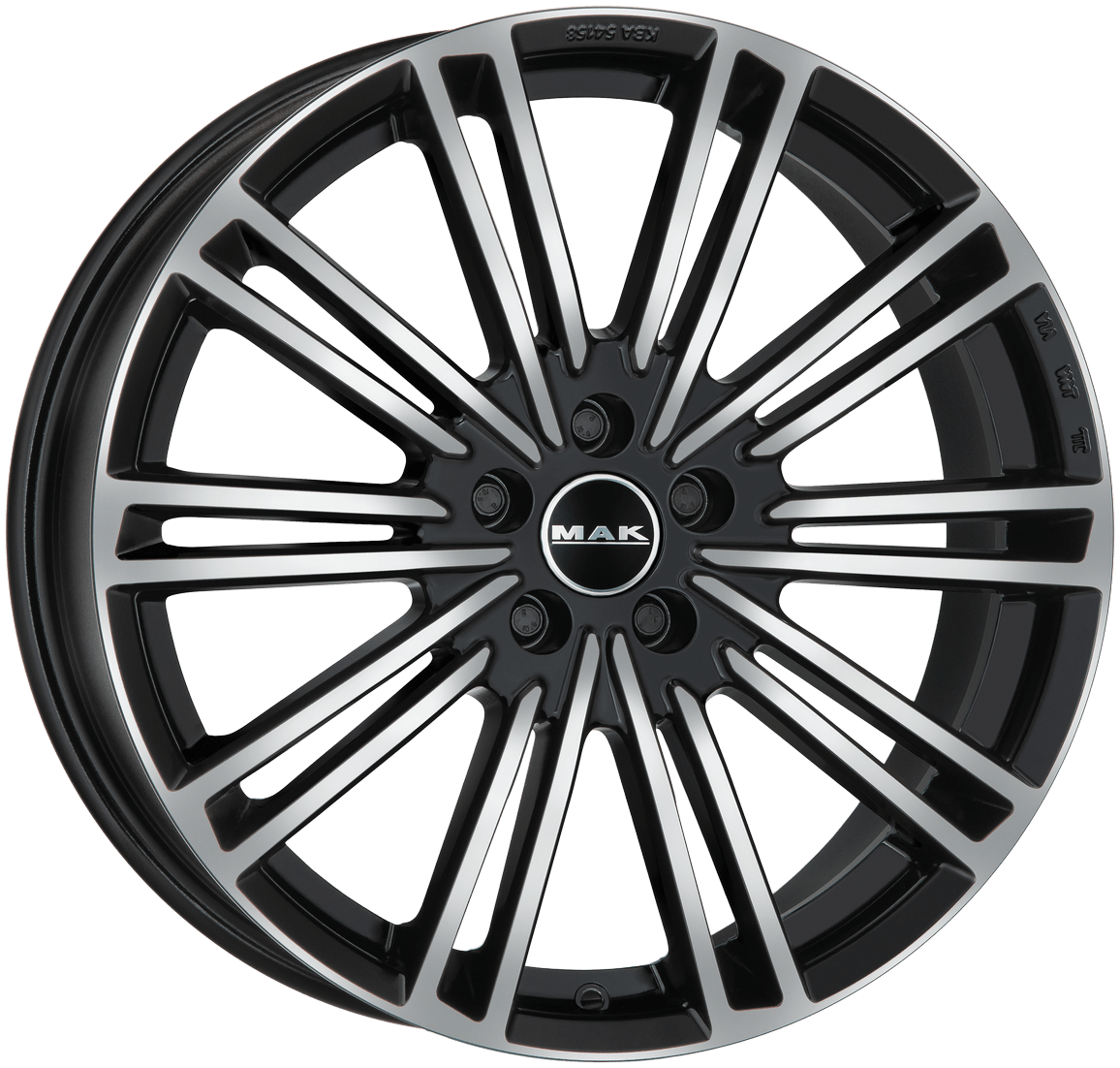 Mak York 8Jx18 5x108 ET45 DIA63.4 Black Mirror