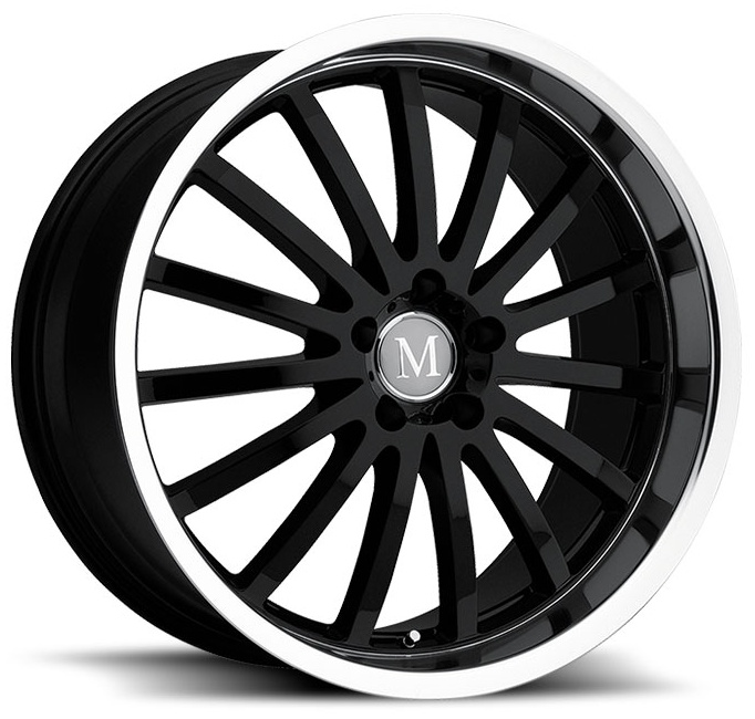 Mandrus Millennium 9.5Jx19 5x112 ET53 DIA66.6 Gloss Black Mirror Cut Lip