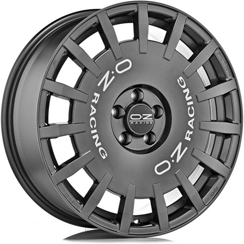OZ Racing Rally Racing 8Jx19 5x112 ET35 DIA75 Dark Graphite + Silver Lettering