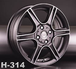 Racing Wheels H-314 5.5Jx15 4x100 ET45 DIA60.1