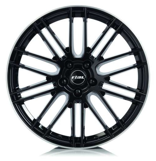 Rial Kibo 7.5Jx17 5x100 ET45 DIA57.1 Diamond Black Lip Polished