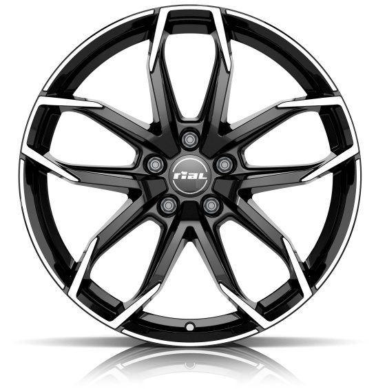 Rial Lucca 6.5Jx16 5x105 ET38 DIA56.6 Diamond Black Front Polished