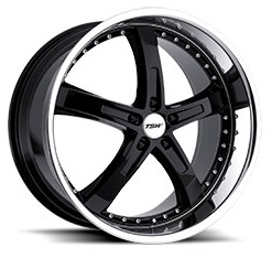 TSW Jarama 8Jx18 5x112 ET32 DIA72 Gloss Black Mirror Cut Lip