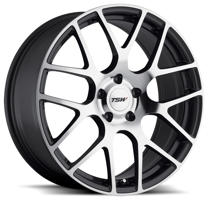 TSW Nurburgring 7.5Jx17 5x114.3 ET45 DIA76 Gunmetal Mirror Cut Face
