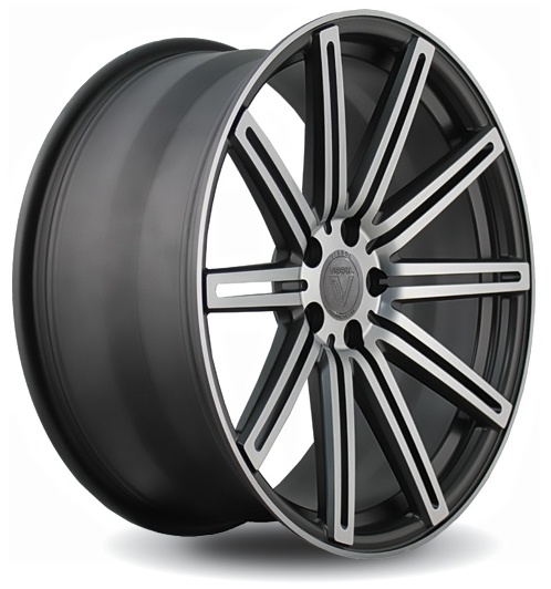 Vissol F-004 9Jx20 5x120 ET20 DIA74.1 Matte graphite machined