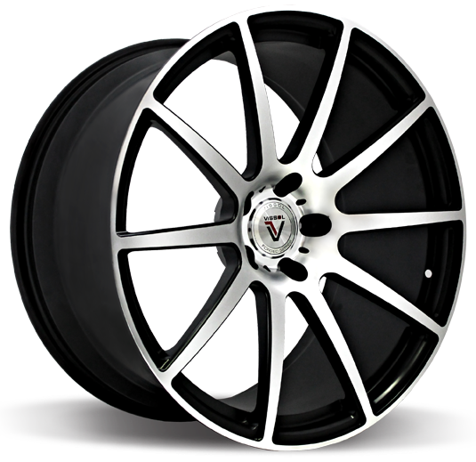 Vissol F-190 8.5Jx19 5x114 ET32 DIA73.1 Black with machined face