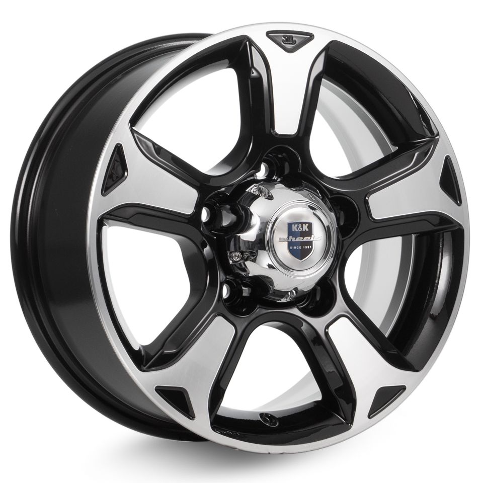 КиК Атлант 7Jx16 5x139.7 ET35 DIA98 алмаз черный