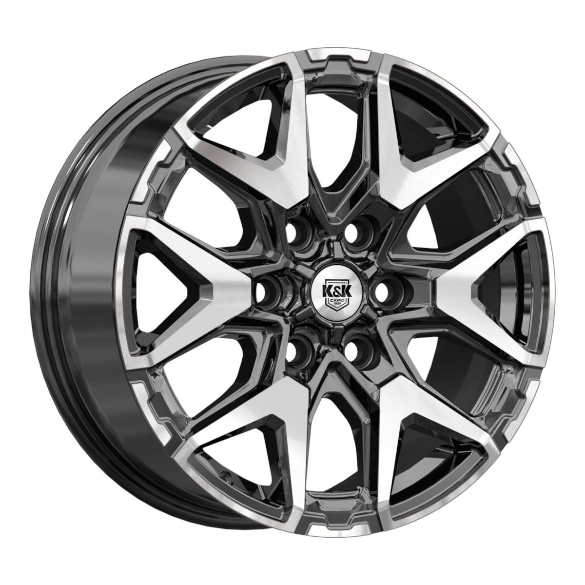 КиК Гангут 7.5Jx18 6x139.7 ET50 DIA92.5 Алмаз черный