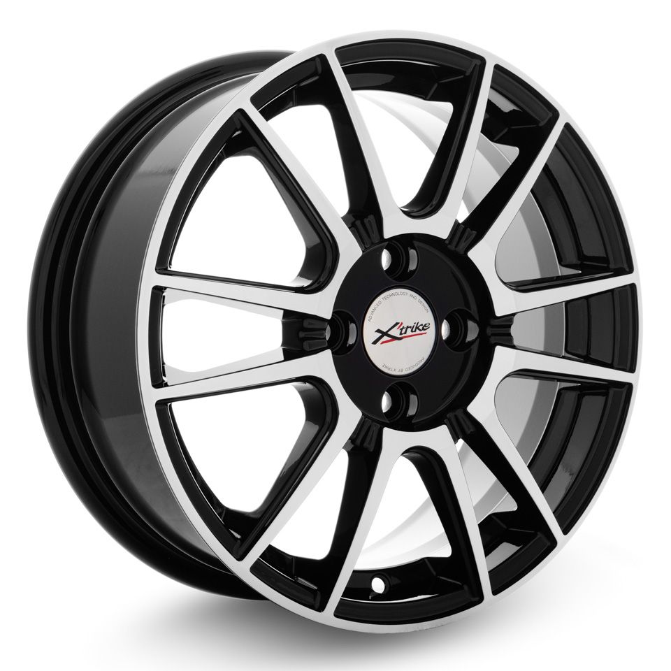 X'trike X-127 6Jx15 4x100 ET35 DIA67.1 BK/FP