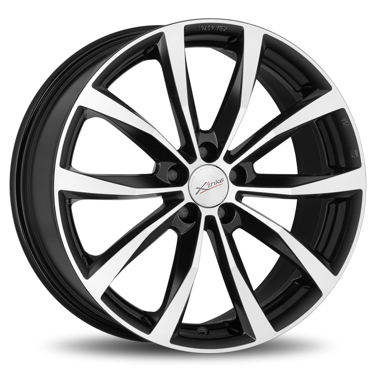 X'trike X-138 7Jx18 5x115 ET43 DIA70.2 BK/FP