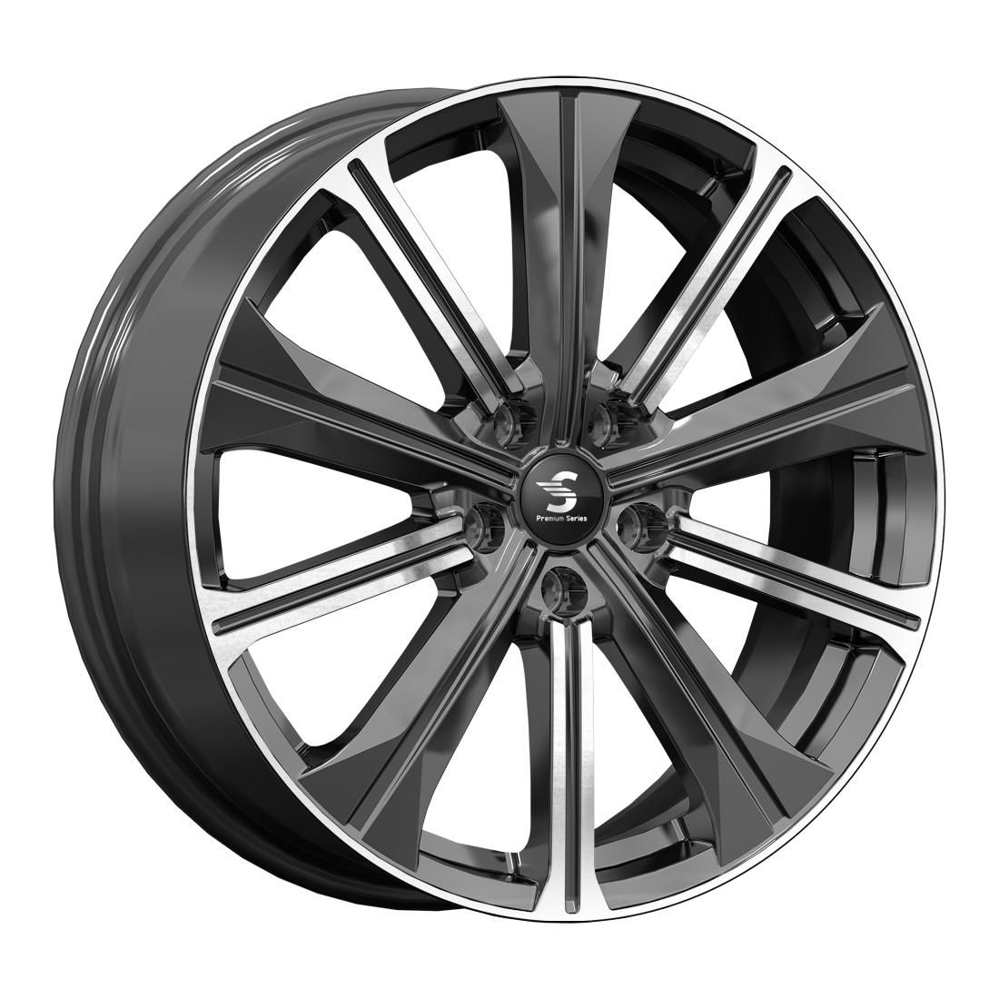 СКАД Premium КР013 (19_Tiggo 8 Pro) 7Jx19 5x108 ET45 DIA60.1 Diamond Black Gris