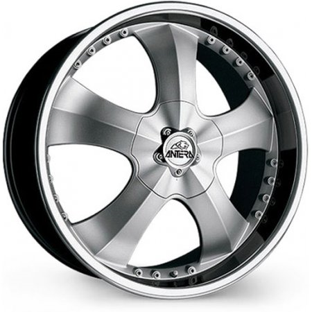 Antera 341 9.5Jx20 5x130 ET52 DIA71.6 Silver Lip Polished