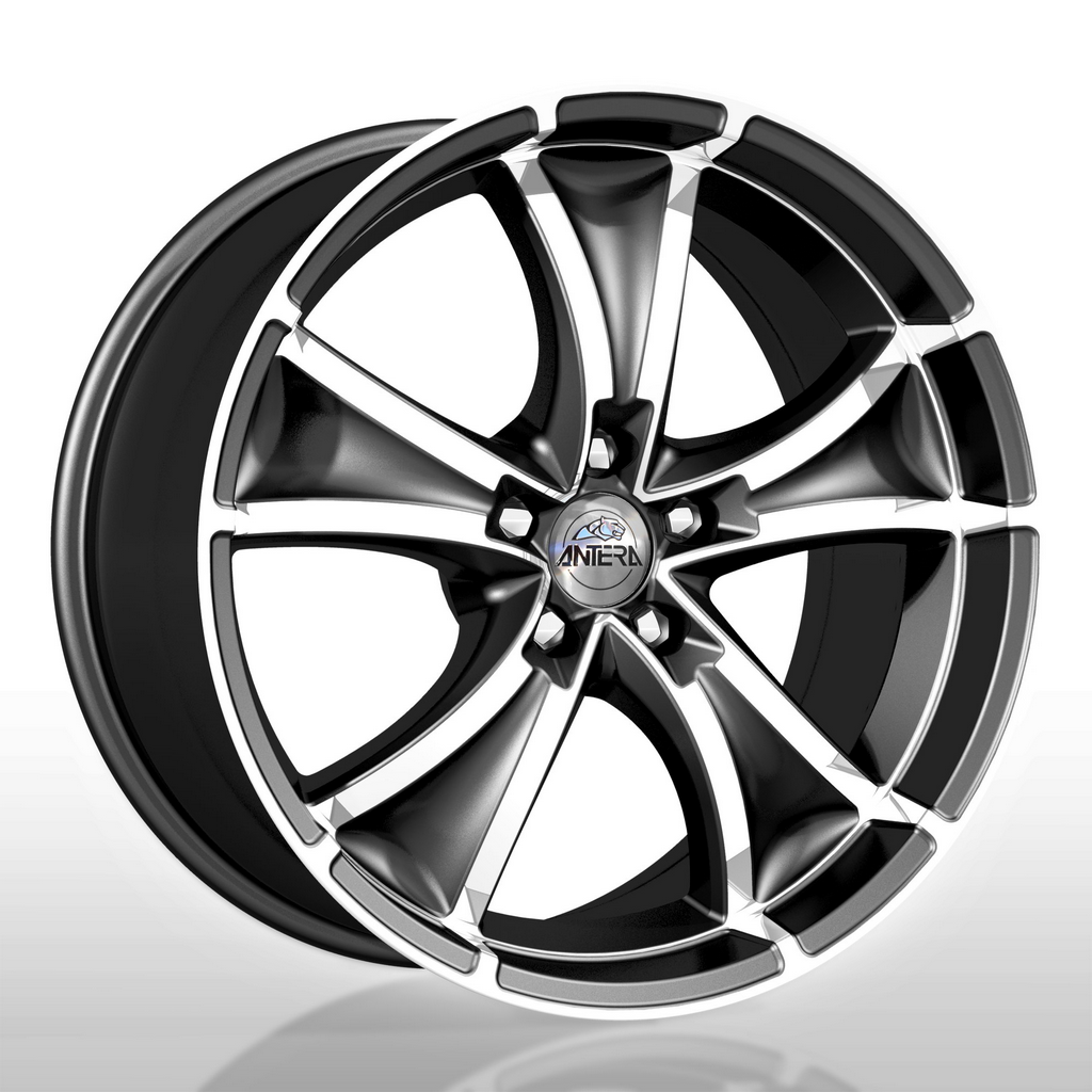 Antera 383 8Jx18 5x108 ET45 DIA75 Diamond Black Frontpolished