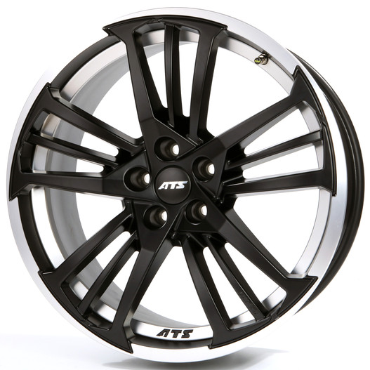 ATS Prazision 7.5Jx17 5x115 ET40 DIA70.1 racing black double lip polished