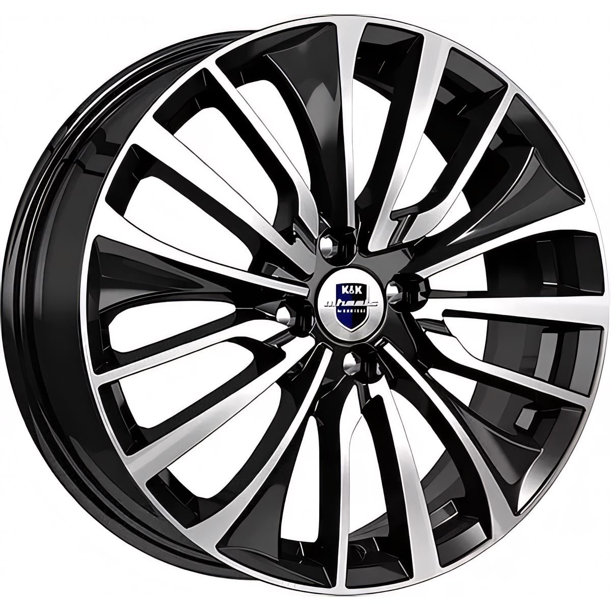 КиК Flanker 6.5Jx17 5x114.3 ET50 DIA54.1 Алмаз черный